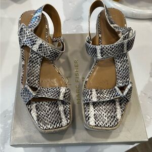 Marc Fisher Snakeskin Pattern Sandals
